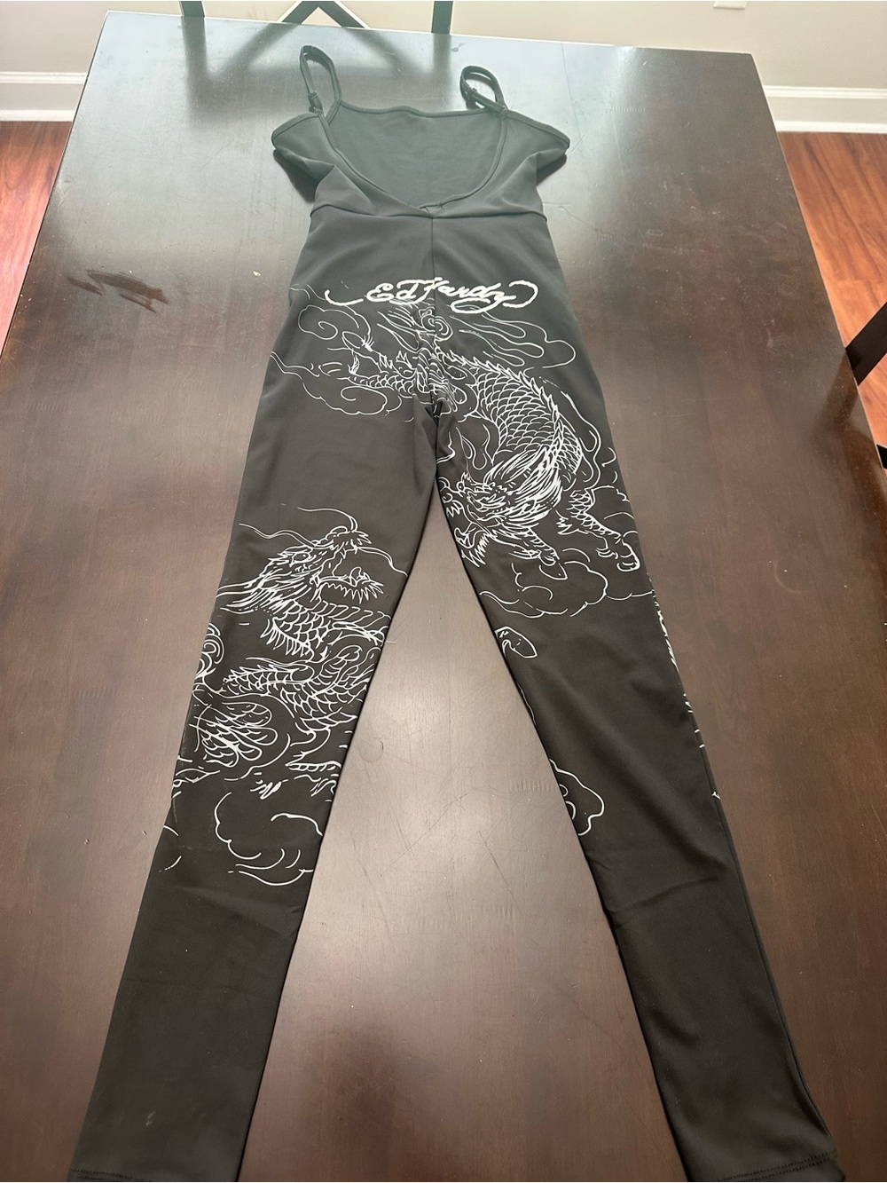 Ed Hardy Black Dragon Graphic Jumpsuit - Picture 6 of 8